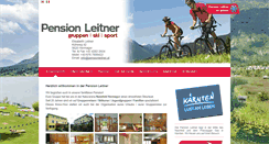 Desktop Screenshot of pensionleitner.at